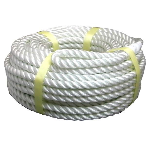 まつうら工業 ウインチ用ナイロンロープ 3打ち 12mm×50m 両端アイ加工 NR-3STRAND...