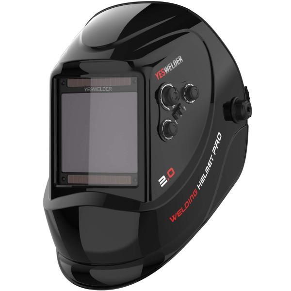 YESWELDER 溶接面 10X9cm 広い視界 ４アークセンサー 遮光度4/5-9/9-13 本...