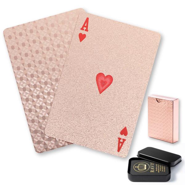 RAVIS トランプ ゴールド 防水 フレックスカード マジック おしゃれ 手品 高級 かわいい パ...
