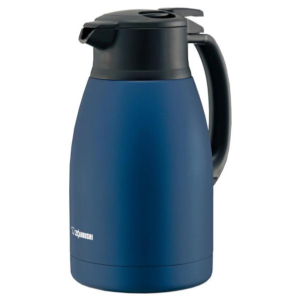 象印マホービン ステンレスポット 1.5L ポット 卓上 広口約6.5cm ステンレス真空2重まほう...