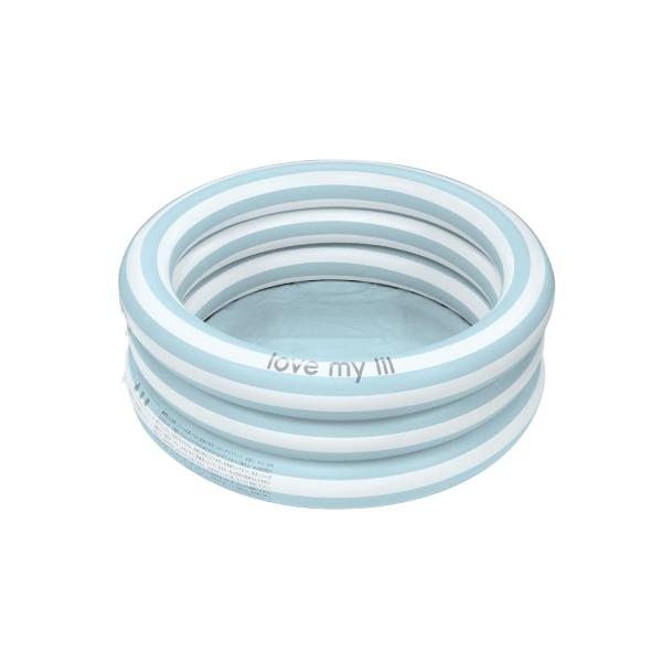 ラブマイリル ラウンドプール 70cm 90cm 1才以上~ マット質感 くすみカラー ストライプ ...