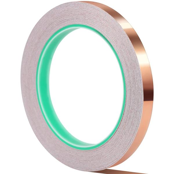 導電性銅箔粘着テープ 10mm×20m 導電テープ 銅箔テープ 放電テープ アルミテープチューン 静...