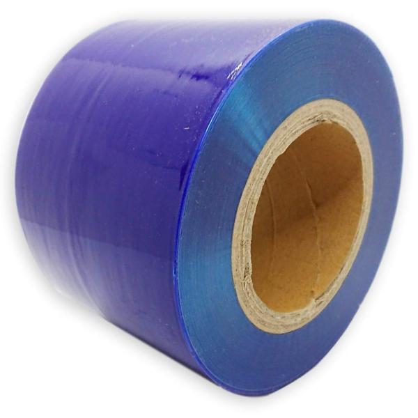 (アウプル) 表面 保護 フィルム 養生 テープ 幅10cm 長さ 200m 青 半透明 弱粘着 シ...