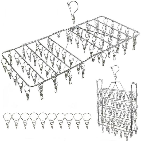 ピンチ ハンガー 70+10ピンチ 洗濯 物干し ピンチ 洗濯 ハンガーステンレス ピンチハンガー ...