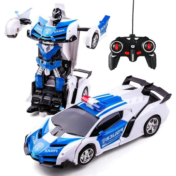 WEECOC ロボットおもちゃ 変形玩具車 RCカー 2合1 ラジコン 遠隔操作 変形することができ...