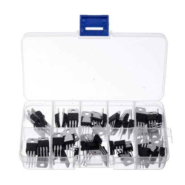 PENGLIN 可変三端子レギュレーター 電圧トランジスタキット トランジスタ 10種類(LM317...