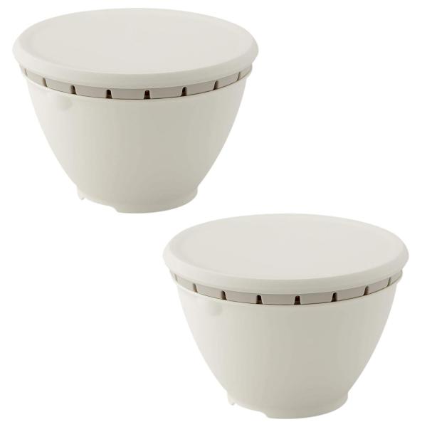 リス ザル ボウル リベラリスタ ボール・コランダーセット S 直径18cm ホワイト ×2セット ...