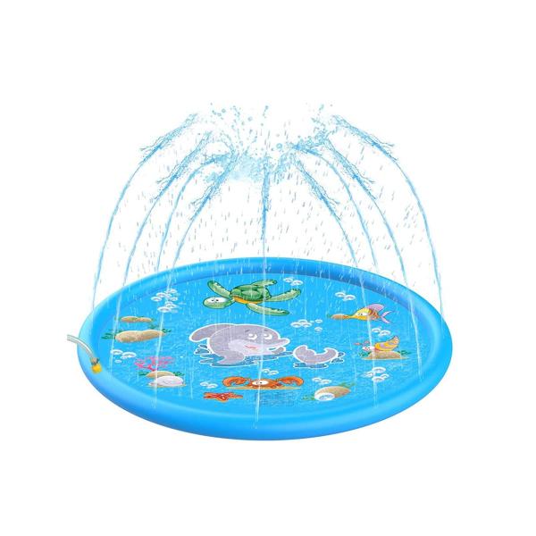 [リトルスワロー] ウォータープール 屋外 家庭用 子供用 プール 噴水マット キッズ (100cm...