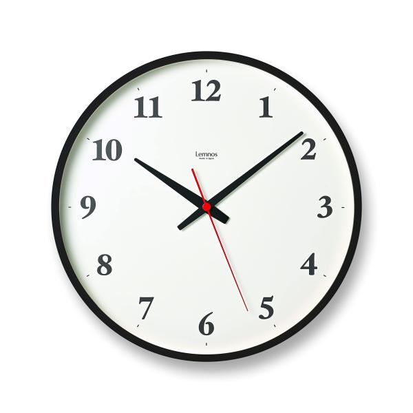 レムノス 電波時計 アナログ プライウッド 天然色木地 Plywood clock LC21-06W...
