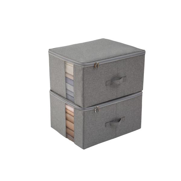 TIANZONG収納ボックス 収納ケース 大容量 衣類収納 折りたたみ 取っ手付き ふた付き おしゃ...