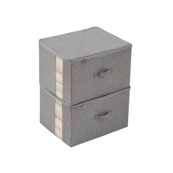 TIANZONG収納ボックス 収納ケース 大容量 衣類収納 折りたたみ 取っ手付き ふた付き おしゃ...