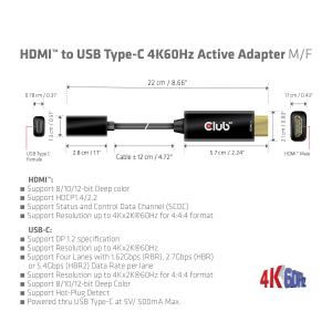 Club 3D HDMI Male オス to...の詳細画像2