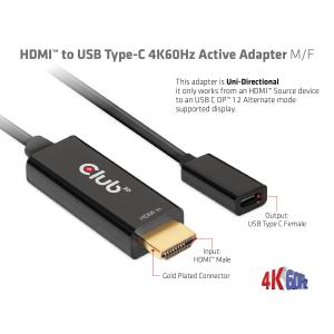 Club 3D HDMI Male オス to...の詳細画像4