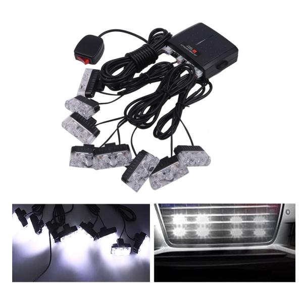ストロボ フラッシュ ライト 12V 車用 LED キット スイッチ付き Avan Knight K...