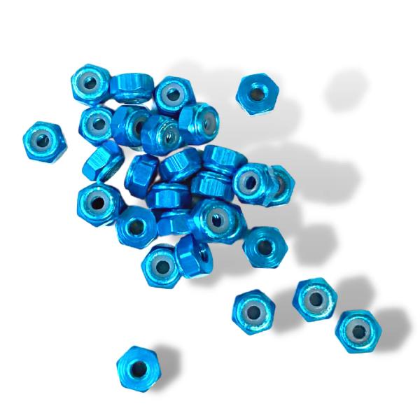 TAGATORON（タガトロン）２ｍｍアルミロックナット アルミ合金 M2ナイロンロックナット 互換...