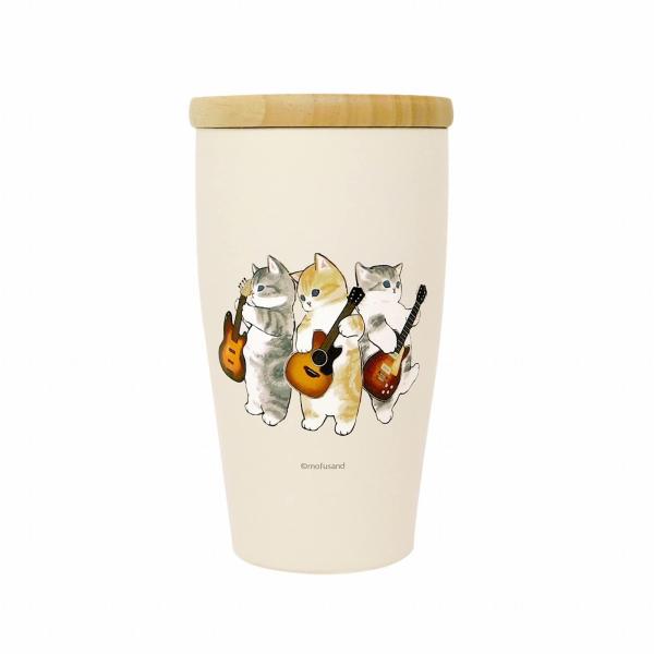 東亜金属 mofusand (もふさんど) 木蓋付き ステンレス タンブラー 350ml 【 君のた...