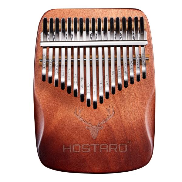 Hostaro カリンバ 親指ピアノ kalimba 17キー ソリッド 楽器 人気 保護ケース付き...