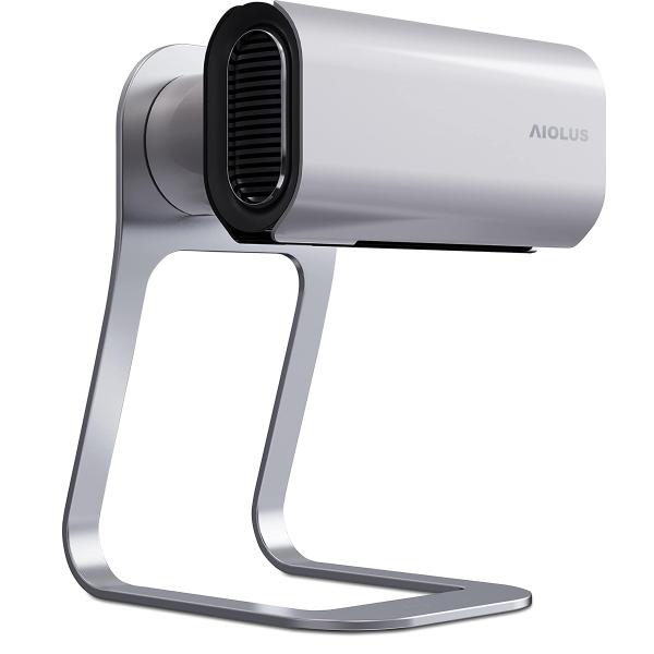 AIOLUS 家庭用ハンドドライヤー Hand Dryer Silver 非接触/温風/スタンド付き...