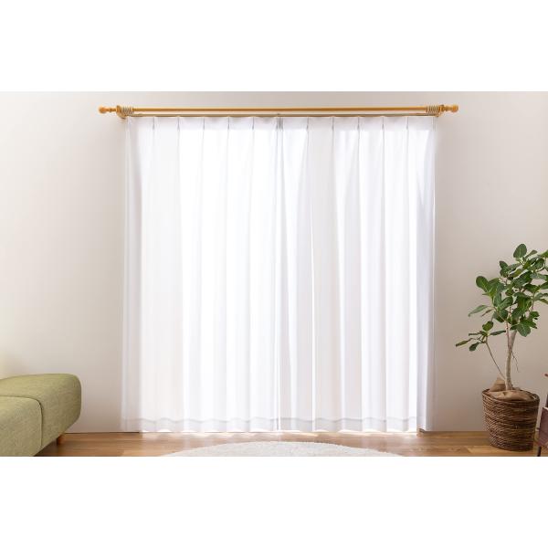 ユニベール レースカーテン UV85%以上 ミラー 省エネ 幅150cm×丈188cm 1枚 洗える...