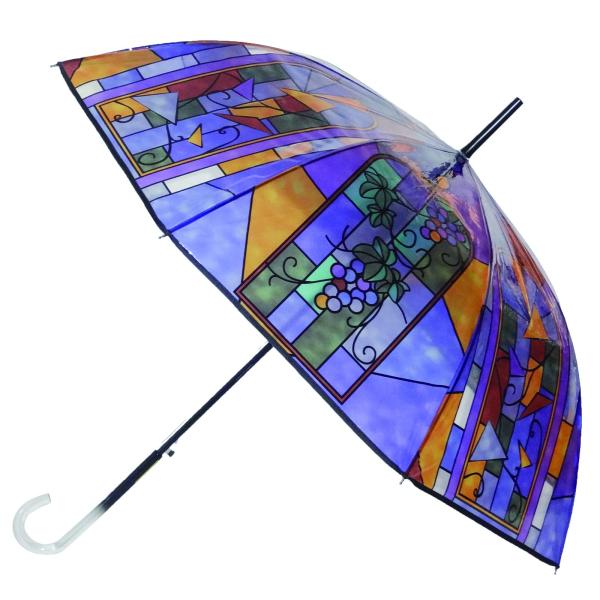サントス(Santos) アンシャンテ ステンドグラス傘 ぶどう 58cm レディース 長傘 雨傘 ...
