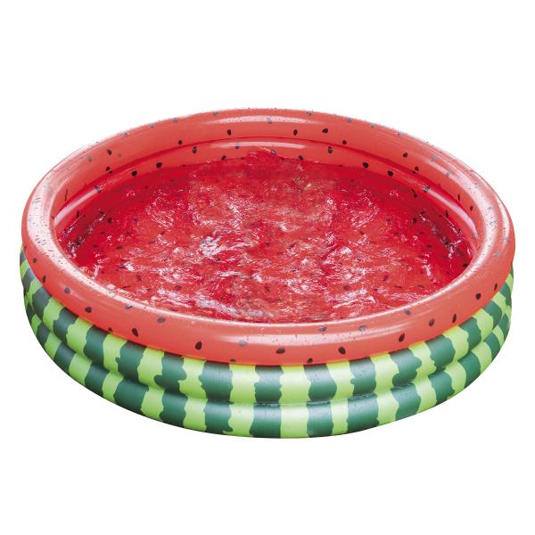 JILONG(ジーロン) ウォーターメロン3リングプール 124×124×28cm(膨らましサイズ)...