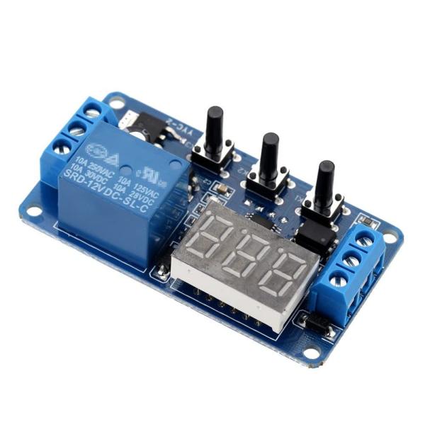 タイマーリレー 遅延タイマー 制御スイッチリレーモジュール 自動化遅延タイマー LED 12V