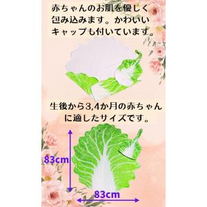 Edges42 おくるみ 新生児 野菜 夏 ガ...の詳細画像5