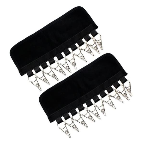 旅行用ハンガー 携帯 ハンガー ピンチ トラベル 折畳み 入院 物干 洗濯 グッズ 収納 (黒 ２個...