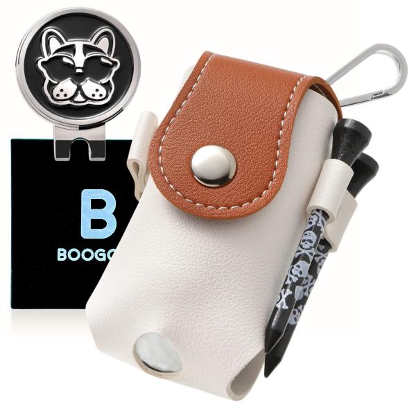 BooGolf ゴルフボールケース ゴルフマーカー セット メンズ ボールポーチ ゴルフボールホルダ...