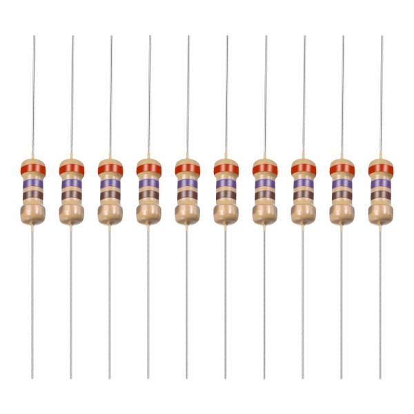 YOKIVE 100個 炭素皮膜抵抗器 1/4W 270オーム 5%公差抵抗器 DIY電子プロジェク...