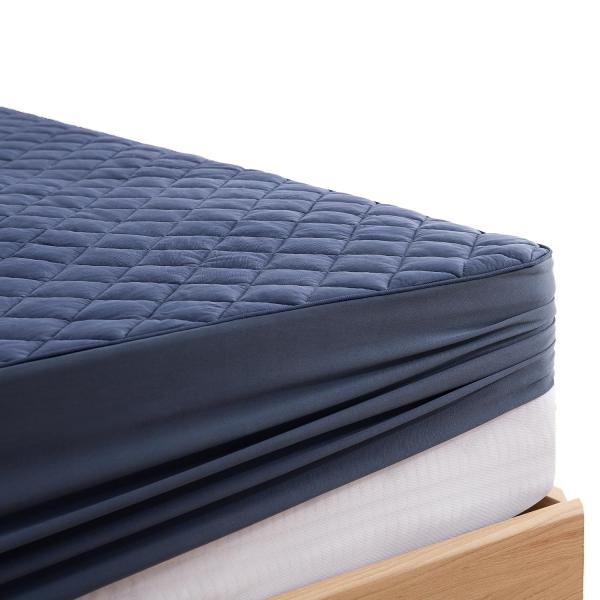 クモリ(Kumori) 接触冷感 シングル パッド一体型ボックスシーツ Q-MAX0.483 強冷感...