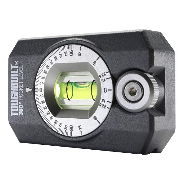 ToughBuilt 360度ポケットレベル - (TB-H2-L-4R) ブラック
