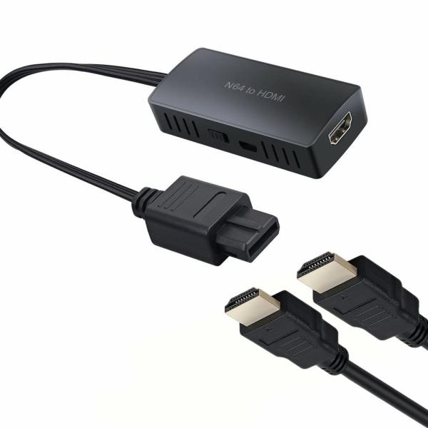 N64 to HDMIコンバーター、HD接続ケーブルN64を新しいHDMIテレビに接続（プラグアンド...