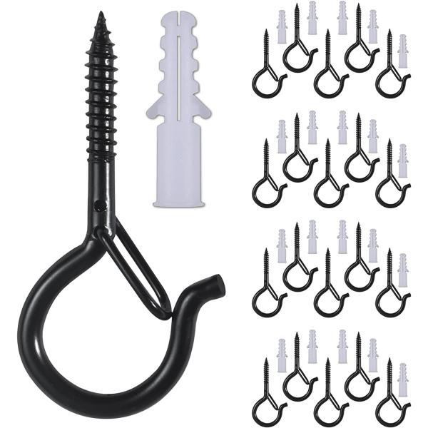 TAORAYO ネジフック 天井フック 固定金具フック 天井吊り下げ金具 壁フック ライトハンガーフ...