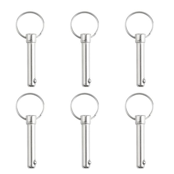 INCREWAY クイックリリースピン、6 個のハードウェアクイックリリース炭素鋼ビミニトップピンマ...