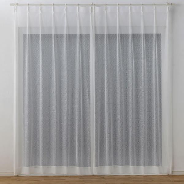 スミノエ(Suminoe) レースカーテン ナチュラルホワイト 100×176cm セドレ 洗える ...