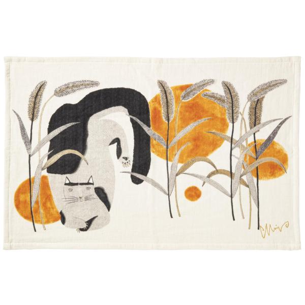 楠橋紋織(Kusubashi Mon Ori) MiW ティータオル ティータオルコレクション ネコ...