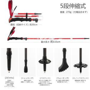 BISINNAトレッキングポール 折畳み 軽量...の詳細画像1