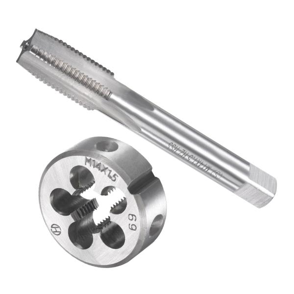 CoCud タップ ダイス タップ＆ダイセット M14 x 1.5ねじ 高速鋼 機械ネジタップ ラン...
