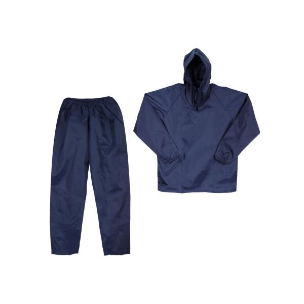 福徳産業 ヤッケ 上下セット LL ネイビー 撥水加工 防雨 防風 メンズ レディース 男女共用 や...