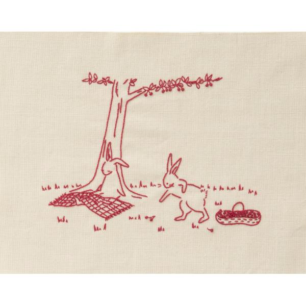 Cosmo LECIEN (ルシアン) 刺しゅうキット 刺しゅうを楽しむプリントクロス 高橋亜紀うさ...