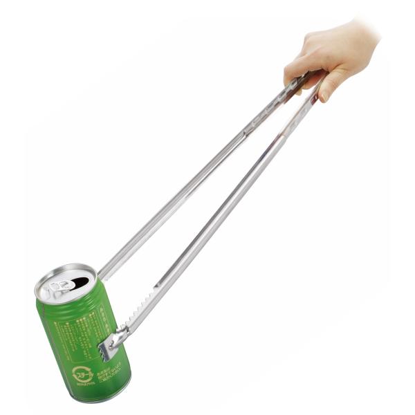 大きい ロング トング 落ち葉拾い ゴミ拾い ガッチリつかめる ギザギザ先端 清掃ハサミ 日本製 L...