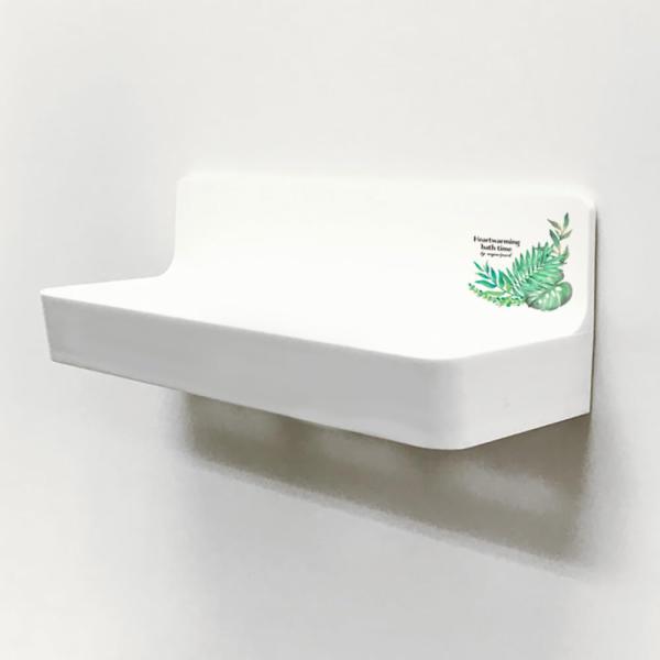 マグネットバストレイ お風呂収納 バスグッズ 浴室ラック せっけん置き ボタニカル柄