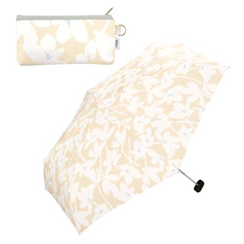 Wpc. 雨傘 折りたたみ傘 クロッカス ミニ ベージュ 晴雨兼用 親骨50cm レディース レトロ...