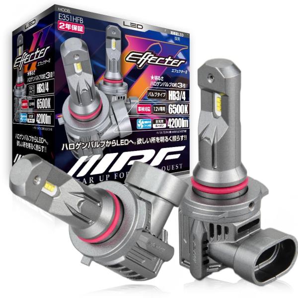 IPF ヘッドライト フォグランプ LED 車用 HB3/HB4 4200lm 6500K ホワイト...