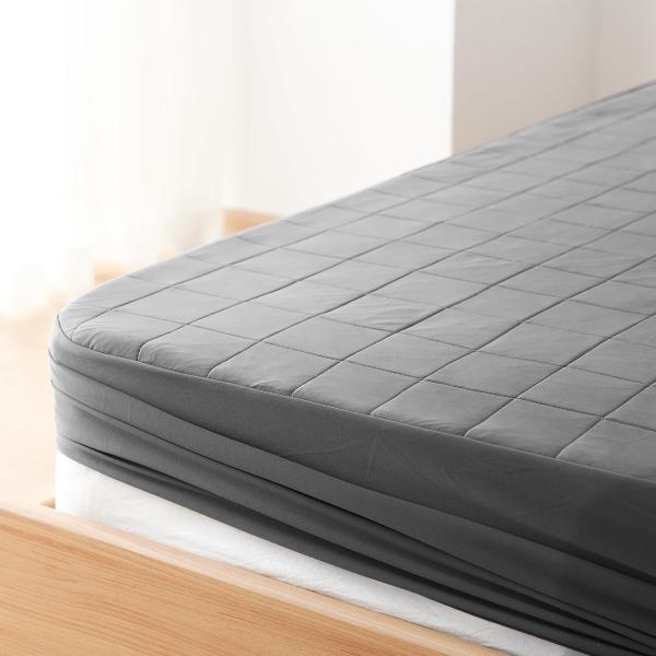 クモリ(Kumori) 夏用 ボックスシーツ シングル 接触冷感×通気速乾 パッド一体型ボックスシー...