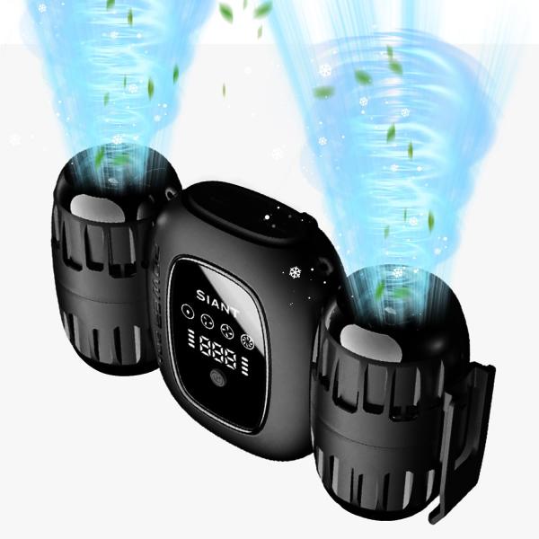 「usb充電＆逆充電」MACOLAUDER 腰掛け扇風機 12000mAh大容量 腰ベルトファンダブ...