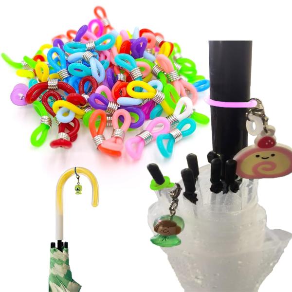 [GLOWZEN] アンブレラマーカー シリコンリング 50個入 ペットボトルマーカー カラフルリン...