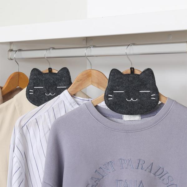 アストロ クローゼット 衣類 除湿シート 黒ネコ 2個組 【除湿 消臭 抗菌防臭 素材使用】 ハンガ...