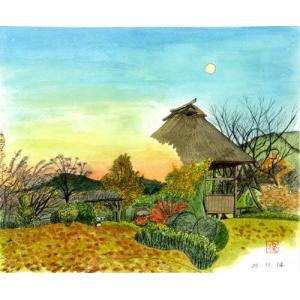 里中 游「 花畑の虹 」 油絵 ・油彩画 F6 ( 6号 ) 絵画 洋画 肉筆